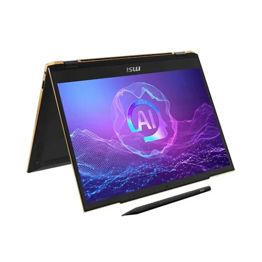 لپ تاپ 13.3 اینچی ام اس آی مدل MSI Summit 13 AI Evo A2HMTG Ultra 7 255H 32GB LPDDR5 1TB SSD IPS Touch به همراه قلم با گارانتی 18 ماهه شرکتی