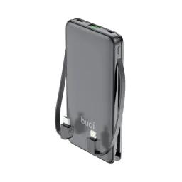 پاوربانک بودی PD و فست 10000mAh 20W با دو کابل متصل مدل PB088B با گارانتی 18 ماهه (6 ماه تعویض)